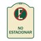 Signmission Spanish Parking No Estacionar No Parking W/ Graphic Heavy-Gauge Aluminum Sign, 24" H, TG-1824-22882 A-DES-TG-1824-22882 - alternate 1